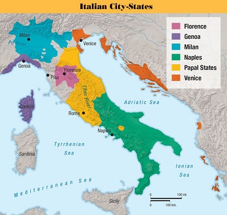 Italian City-States Map