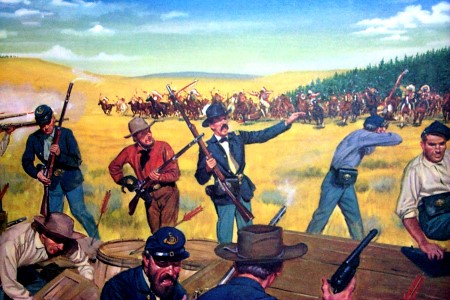 Wagon Train Fight