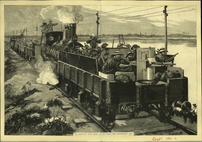 Armored Train with Nordenfelt Gun