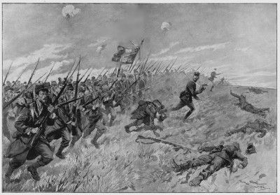 French Bayonet Charge During the Battle of the Frontiers 1914