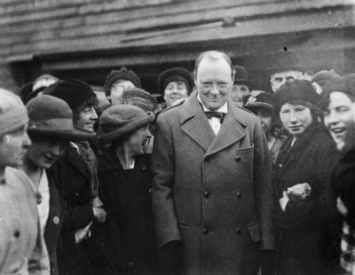 Churchill Campaigning in Glasgow