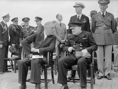 Churchill with FDR 