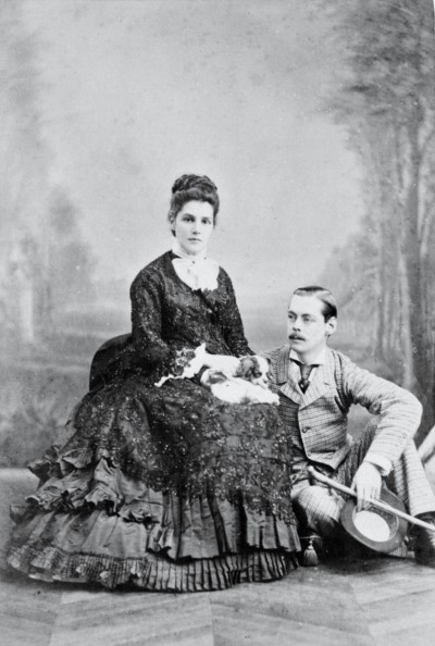 Lord Randolph and Lady Jennie Churchill in 1874