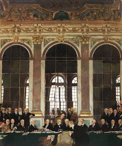 The Signing of the Treaty of Versailles in the Hall of Mirrors, Versailles, June 28, 1919